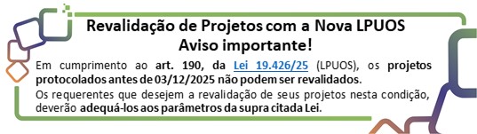 Revalidação de projetos