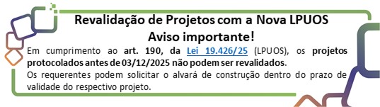 Revalidação de projetos